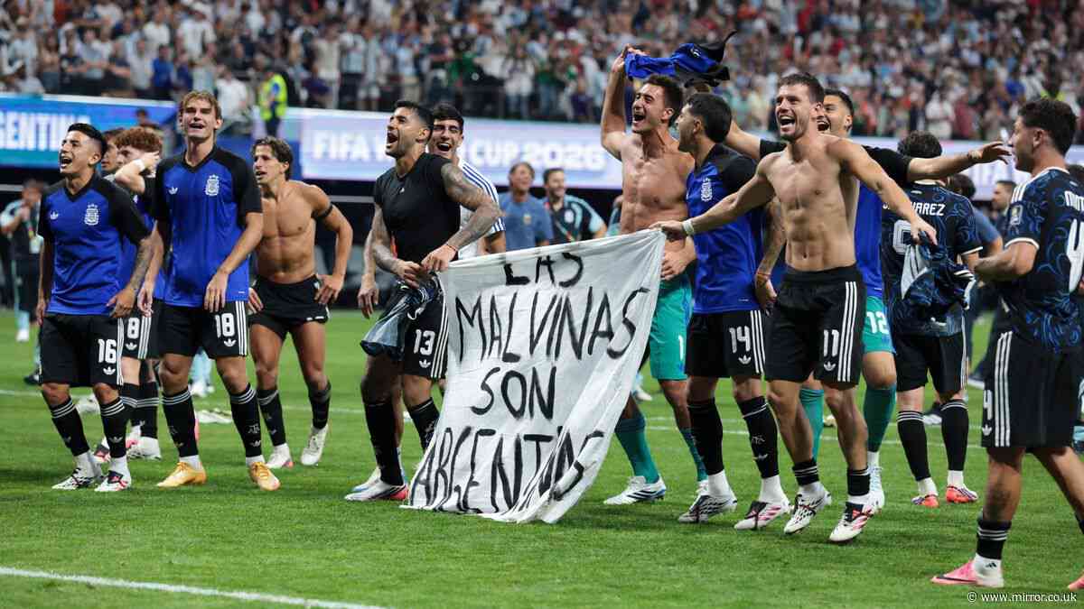 FIFA respond to 'insensitive' Argentina banner as Falkland Islands Government speaks out