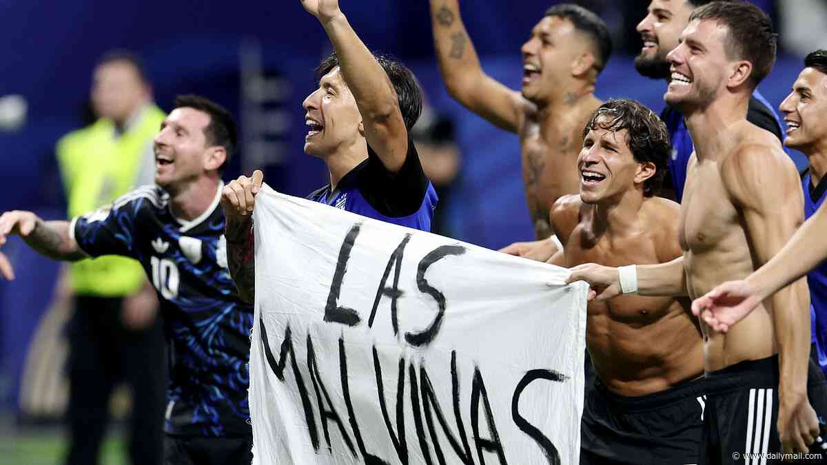 'It's a sad part of our history...and it hurts': Argentinian player defends Falkland Islands banner saying World Cup semi-final win against England 'wasn't just a football match'