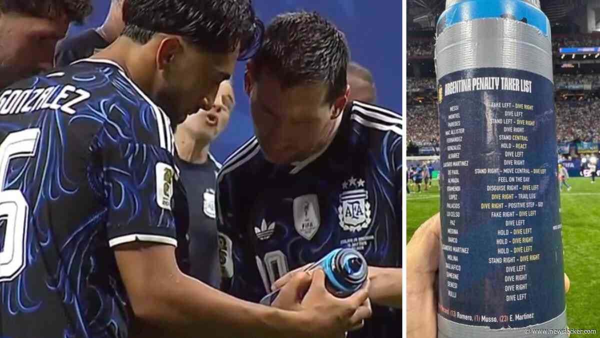 Verbazing bij Lionel Messi: Argentijnen vinden informatie voor Jordan Pickford op bidon van Engelse keeper
