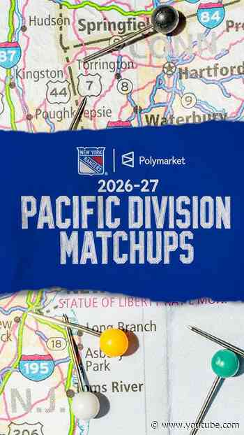Mapping out our Pacific Division opposition 🗺️ #nyr #schedulerelease