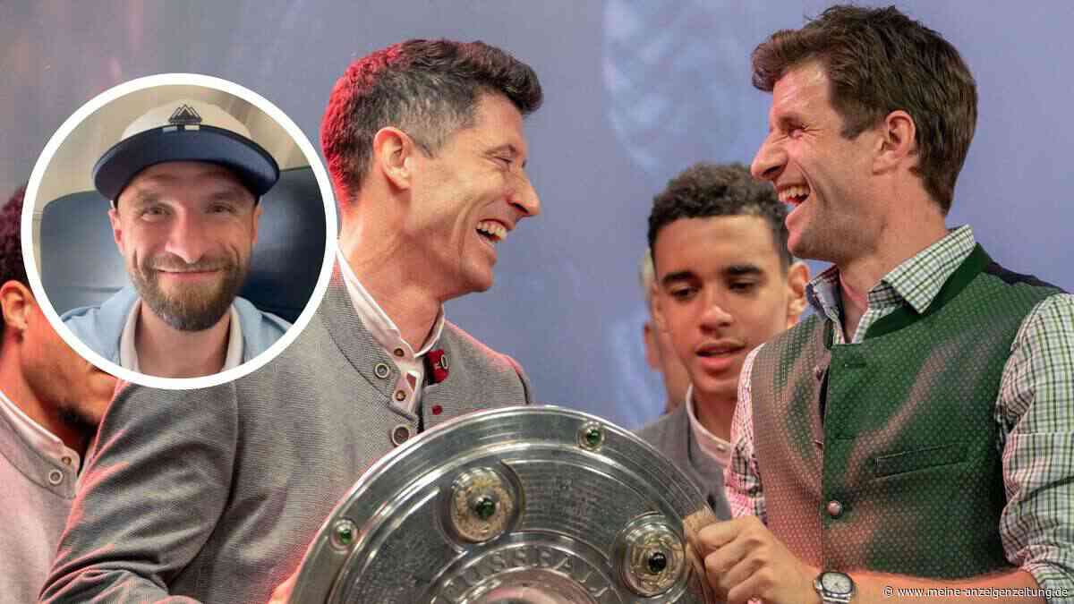 Bayern-Legenden vor Wiedersehen: Thomas Müller fliegt zu Robert Lewandowski