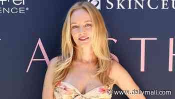 Heather Graham, 56, looks youthful in a flirty romper as she's seen for first time since filming The White Lotus in France