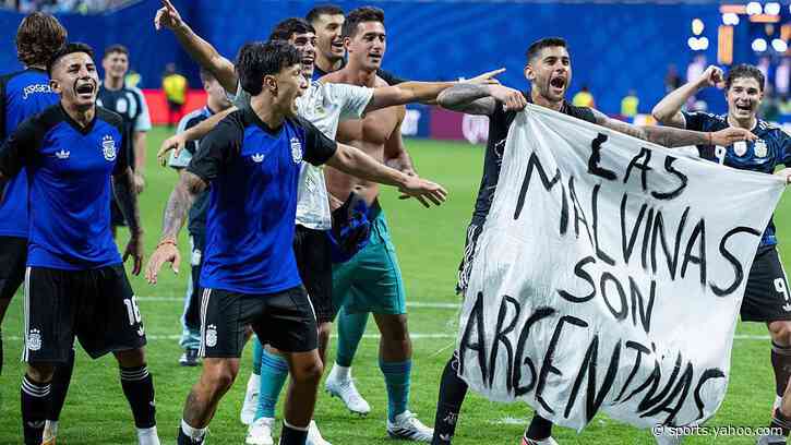 Fifa 'assessing match reports' over Falklands banner
