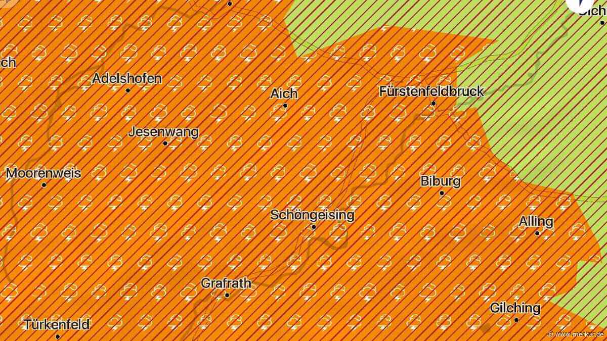 „Schutz suchen“: Der Wetterdienst warnt vor schweren Gewittern