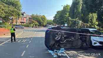 Every update on Benton crash after car overturns in three-vehicle collision
