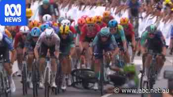 Rider suffers fractured collarbone in chaotic end to Tour de France stage