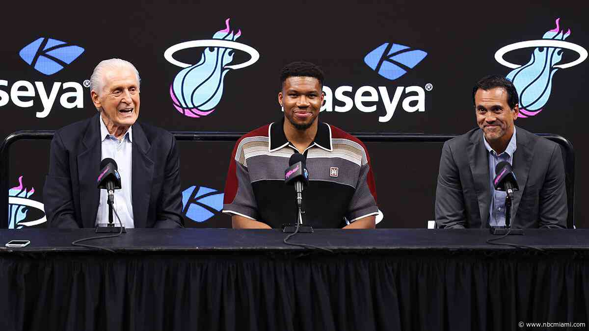 Giannis arrives in Miami, looking to follow Messi's path to more titles and success