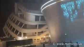 Horror moment £22m cruise ship topples over during ferocious Chinese typhoon