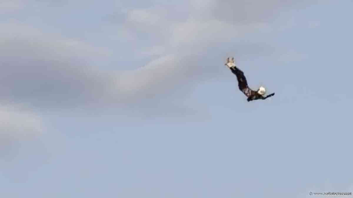 Stuntman Zwarte Cross die met 185 kilometer per uur werd gelanceerd gewond