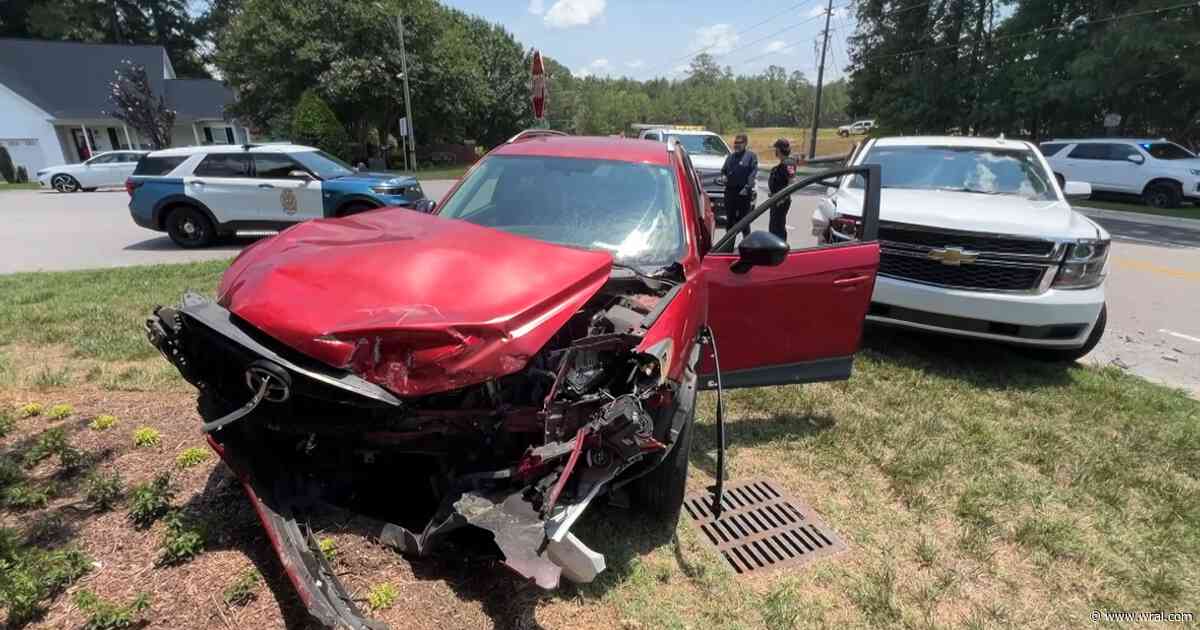 Wake County deputy injured after crash in Raleigh