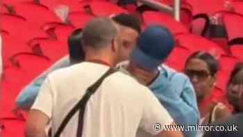 Heartbroken Jude Bellingham weeps on dad's shoulder after England's devastating defeat to Argentina