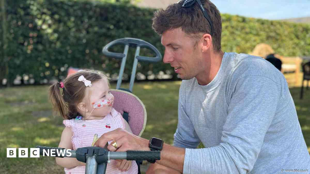 Dad donates part of liver to save  daughter's life