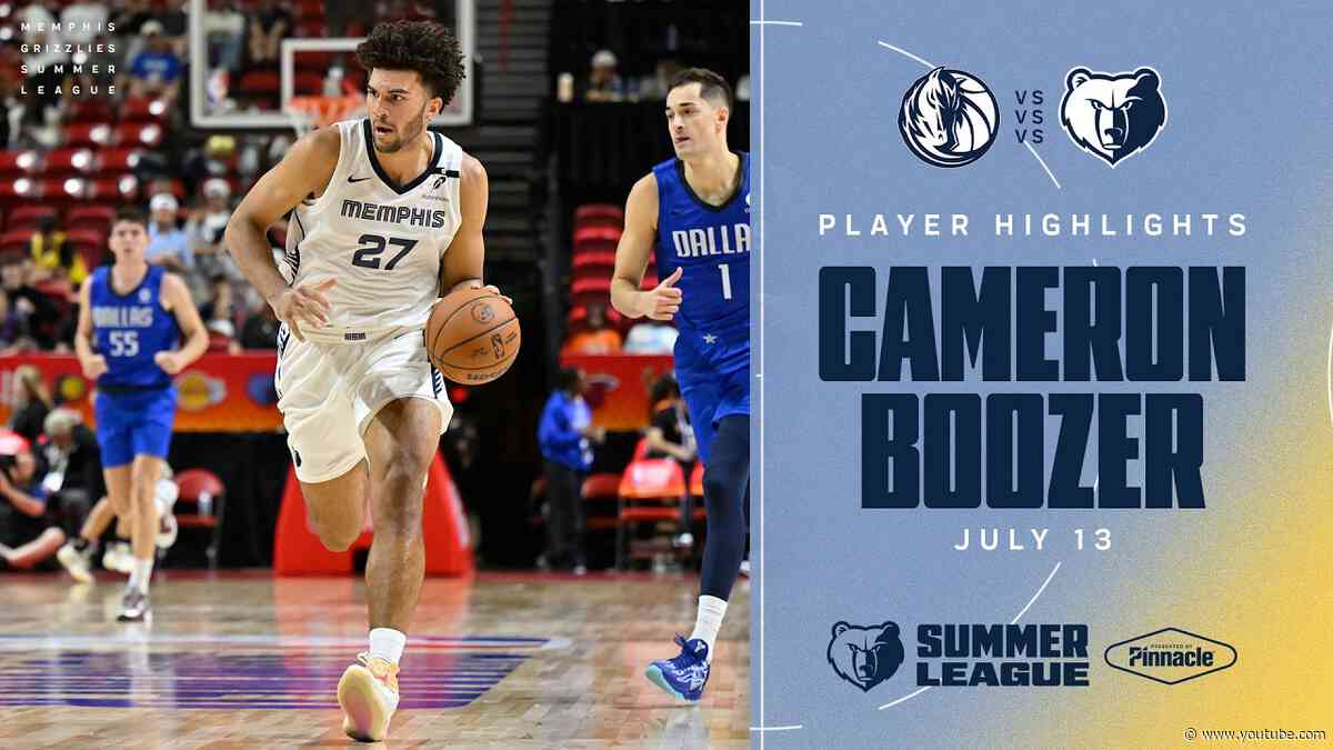 Cameron Boozer Highlights vs. Dallas Mavericks
