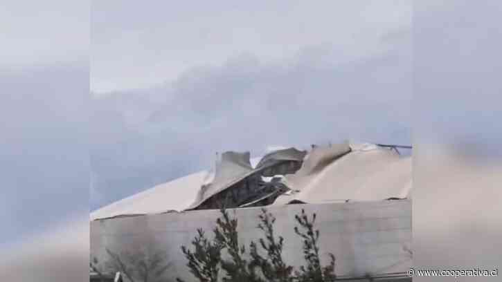 Temporal provocó daños en los estadios de Chillán y Temuco