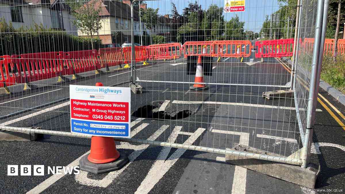 Sinkhole repairs delayed by unknown water source