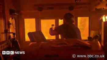 Canada wildfires leave train 'encased in flames' as smoke drifts towards US