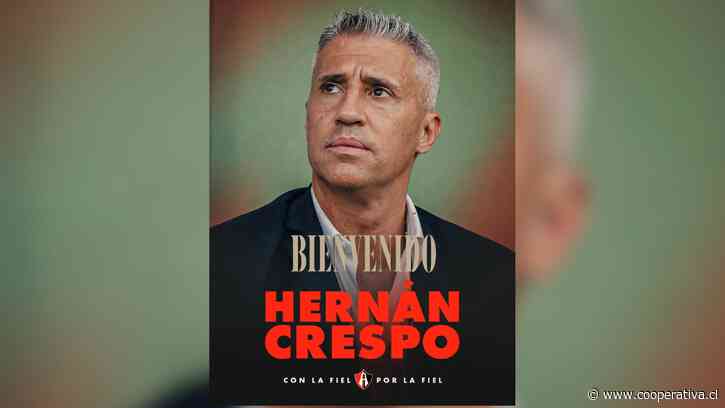 Hernán Crespo se convirtió en el nuevo entrenador de Atlas