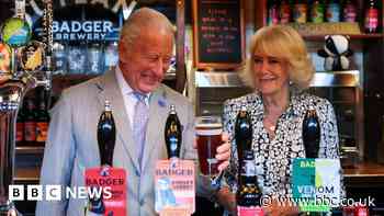 'Good day to drown a few sorrows,' says King as he pours pint