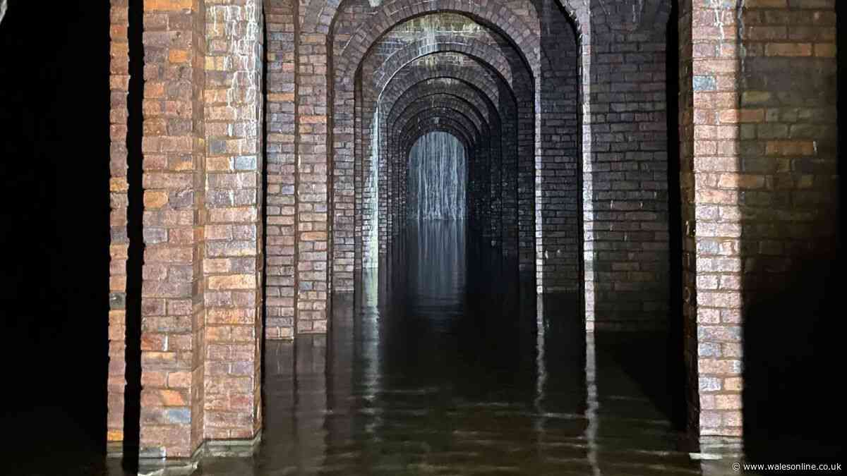 Abandoned 'sunken palace' hidden and forgotten under Welsh seaside town