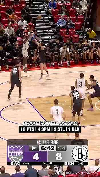 Drake Powell shooting with CONFIDENCE 🎯 #brooklynnets #drake #nba
