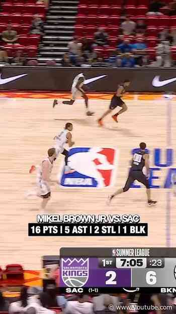 Mikel Brown Jr. = HOOPER 🔥 #brooklynnets #nba #summer