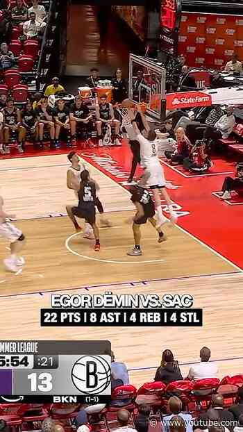 Egor Dëmin stays HOT this summer! 🔥 #brooklynnets #nba #summer