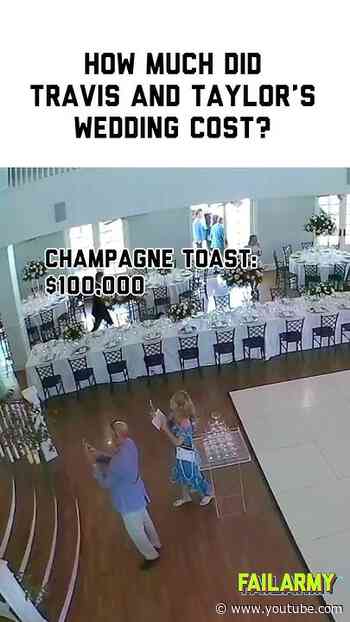 Who says money can't buy love? 🤑 #taylorswift #traviskelce #weddings #justmarried #fail