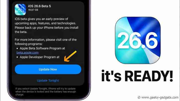 Apple Releases iOS 26.6 Beta 5: Minor Changes You Might Have Missed