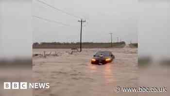 Watch: Flood waters surge in Texas after huge rainstorms