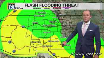 Storm chances increase across New Mexico Friday