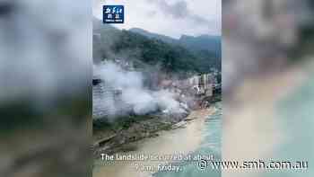 Seven pulled from rubble after massive landslide hits China