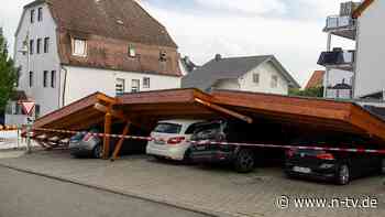 Verwüstung im Südwesten : Toter und Verletzte bei Unwetter in Baden-Württemberg