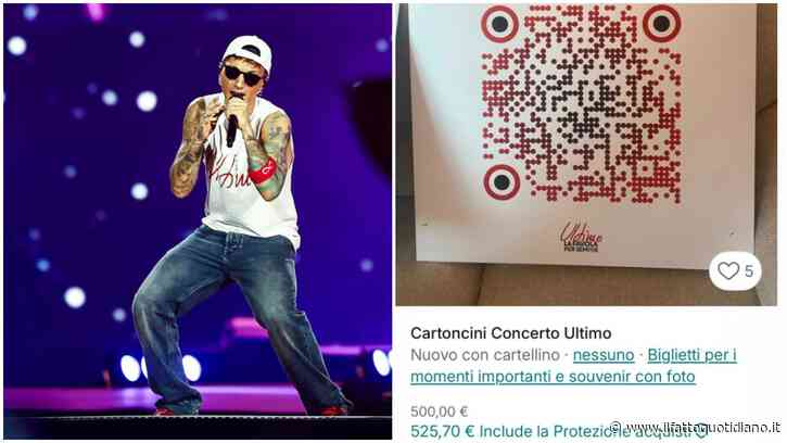 Cartelli stradali a 500 euro a fascette e braccialetti usati per 100 euro: su Vinted si vendono i “cimeli” del concerto-record di Ultimo, ma indaga la Procura