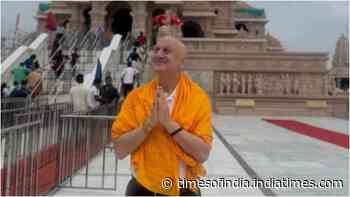 Anupam pens note after wrapping first schedule of Shri Ram Bhoomi