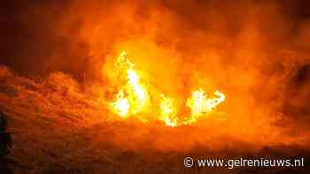 Flinke bermbrand bij station Dukenburg