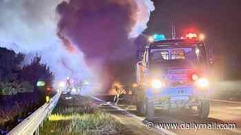 Truck driver dead after devastating crash on major Aussie highway destroys two vehicles