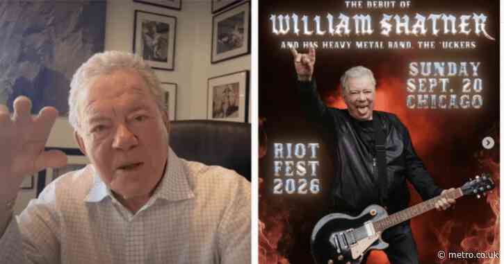 Star Trek legend William Shatner is launching a heavy metal career at 95