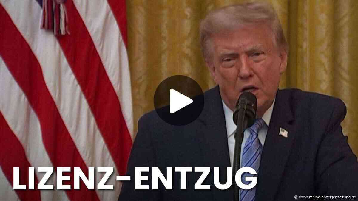 Zeigten seine Rede nicht: Trump droht US-Sendern mit Entzug ihrer Lizenzen