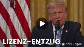 Zeigten seine Rede nicht: Trump droht US-Sendern mit Entzug ihrer Lizenzen