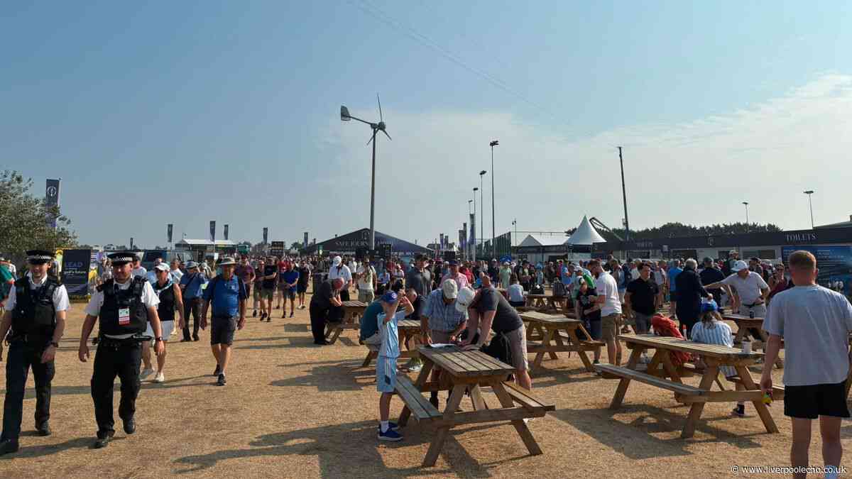 The Open Friday live as fans arrive and changes at the top of leaderboard