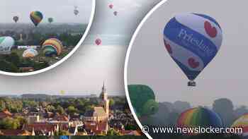 Prachtig schouwspel: tientallen luchtballonnen stijgen op in Friesland