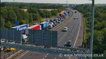 M5 was traffic stopped after crash