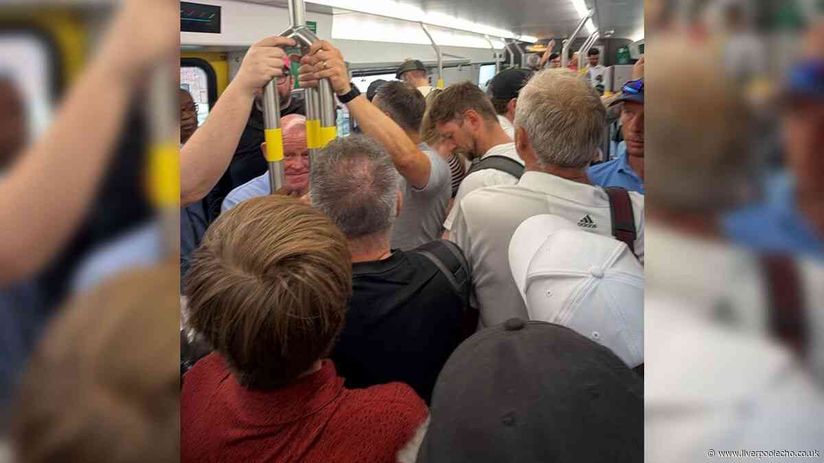 Merseyrail 'chaos' as passengers 'squashed in like sardines' on way to The Open