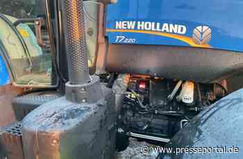 FW Alpen: Traktor fing Feuer