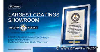 3TREES Sets Guinness World Record: The Largest Coatings Showroom -- Grand Opening of 3TREES Quality Homes Technology Experience Center