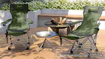 Reclining camping chairs hailed 'the most comfortable' reduced to £24 each