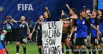 FIFA stelt onderzoek in naar Falklandeilanden-spandoek van Argentijnse voetballers