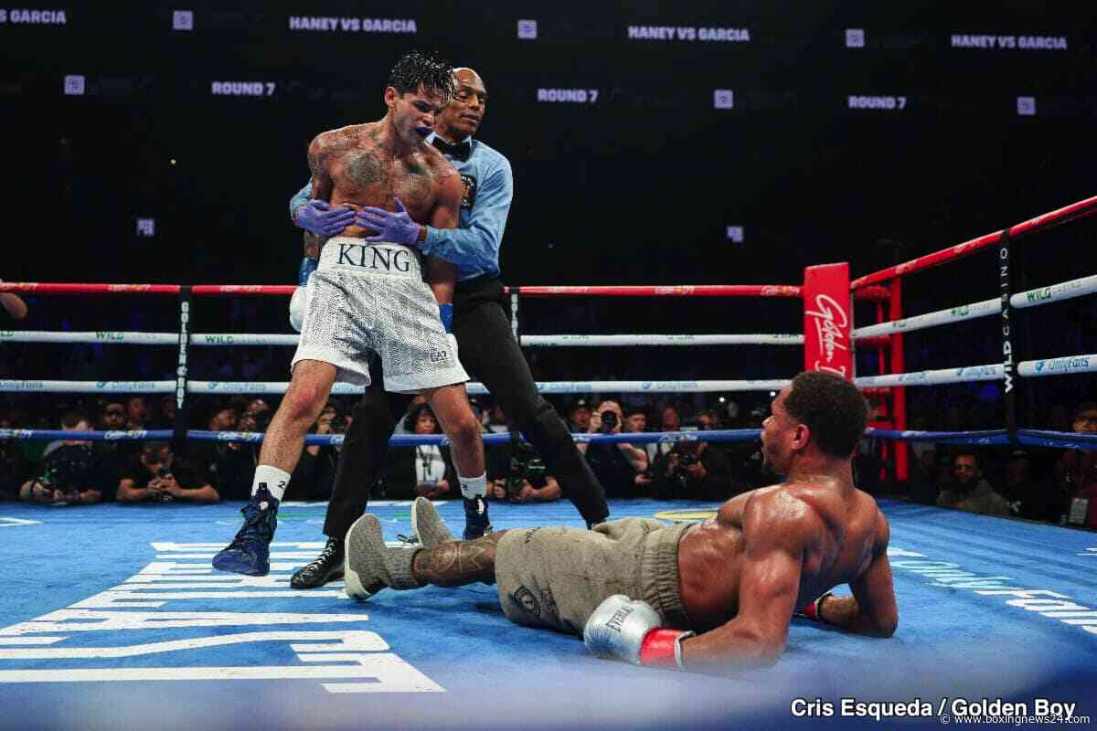 Ryan Garcia Fires Back at Devin Haney With Knockdown Photo