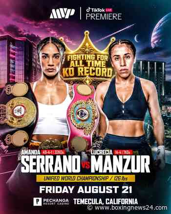 Amanda Serrano Defends Unified Titles Against Lucrecia Manzur Aug. 21