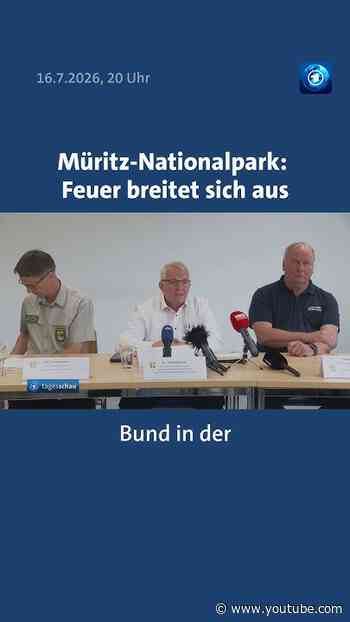 Seit Tagen kämpfen die Einsatzkräfte im Müritz-Nationalpark gegen Flammen. #tagesschau #waldbrand